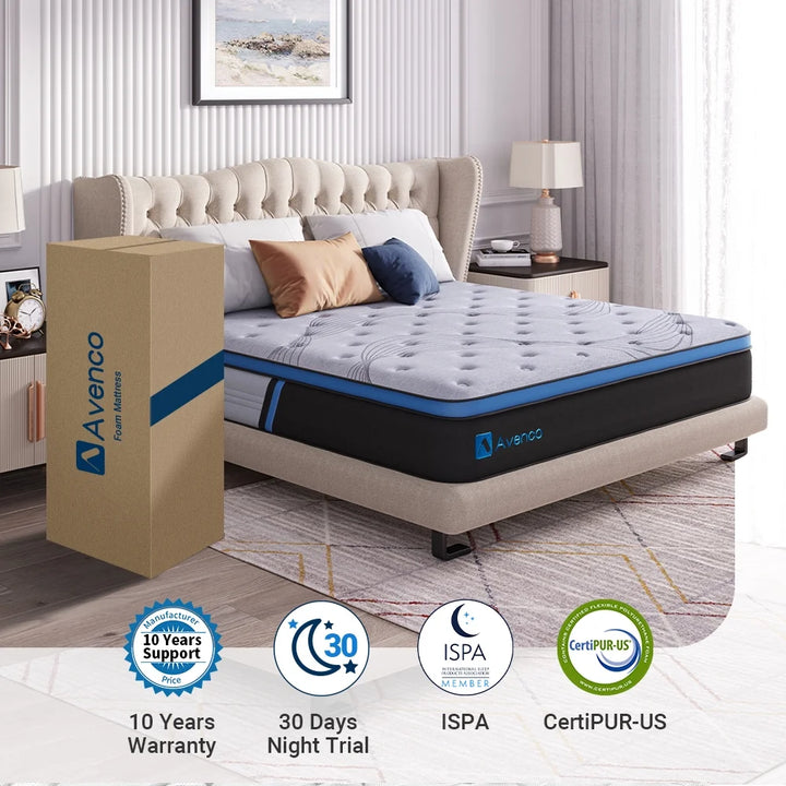 Original 10 Inch Adult Innerspring and Gel Memory Foam Hybrid Mattress, Full Size