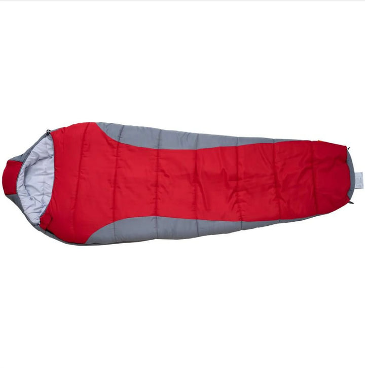 10-Degree Cold Weather Mummy Sleeping Bag with Soft Liner, Red, 85"X33"