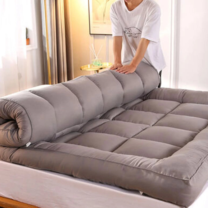 Japanese Futon Foldable Mattress, Thicken Tatami Mat Roll up Mattress Sleeping Pad