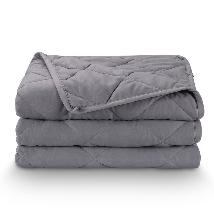 Weighted Blanket 18 Lbs Queen Size Heavy Breathable Cooling Blanket for Adults, 60" X 80", Gray