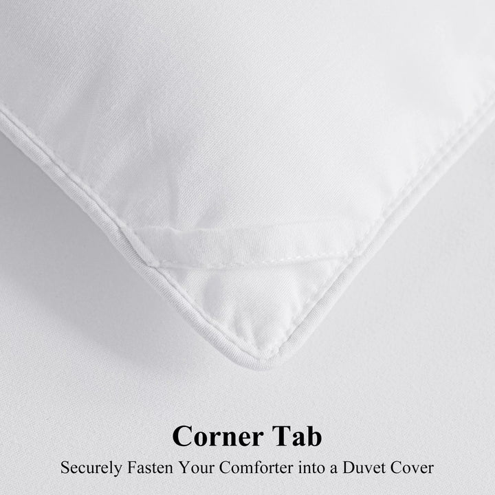 Queen Comforter Duvet Insert, All Season Quilted down Alternative, Hotel Luxury Fluffy Soft Cooling, Skin-Friendly Machine Washable Reversible Quilted with Corner Tabs (White,88X88 Inches)