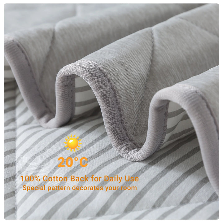 Cooling Throws Blankets, Ice Blanket for All-Season, Ultra-Cool Lightweight Blanket for Bed, Gray