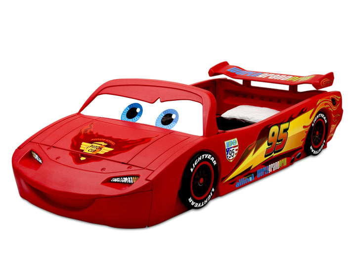 /Pixar Cars Lightning Mcqueen Toddler-To-Twin Bed with Toy Box by