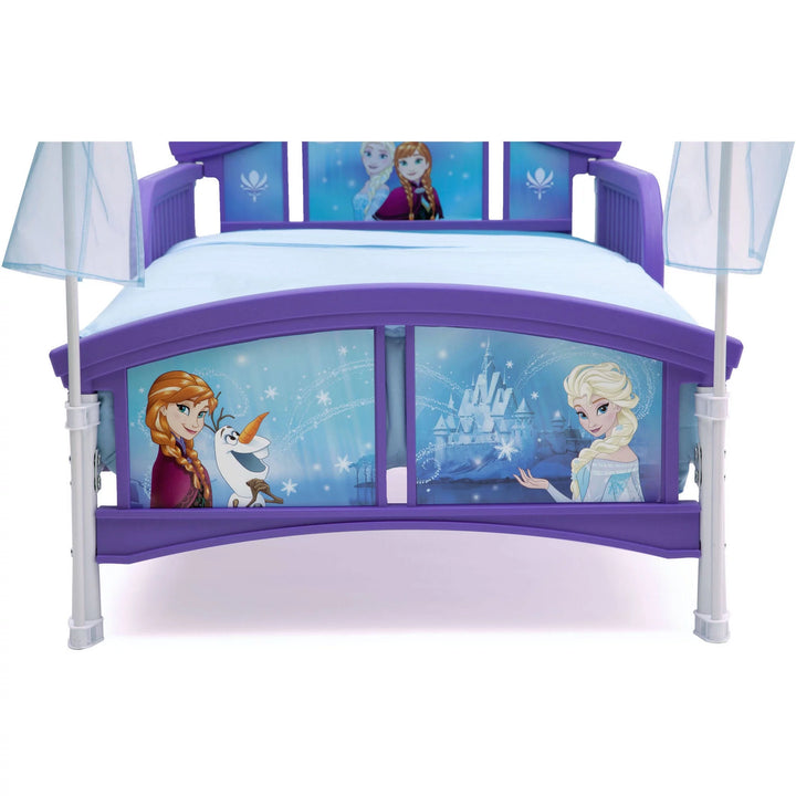 Frozen Plastic Toddler Canopy Bed, Purple