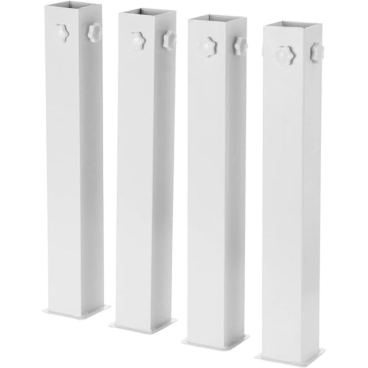 Suprima Ultimate Height Bed Risers - Carbon Steel White