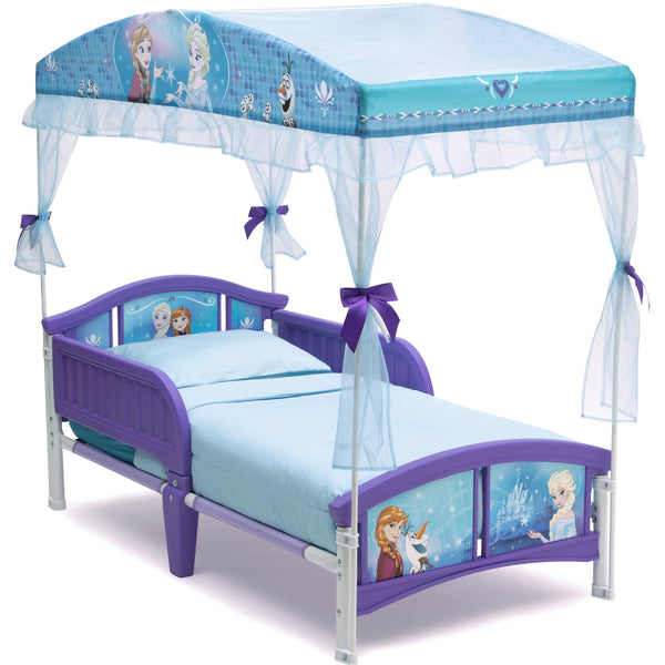 Frozen Plastic Toddler Canopy Bed, Purple