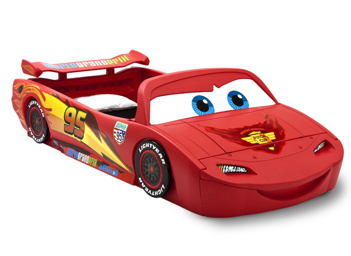 /Pixar Cars Lightning Mcqueen Toddler-To-Twin Bed with Toy Box by