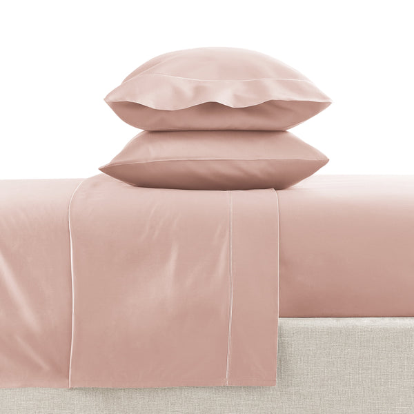 4-Piece 600 Thread Count Rose Egyptian Cotton Bed Sheet Set, King - Deep Pocket