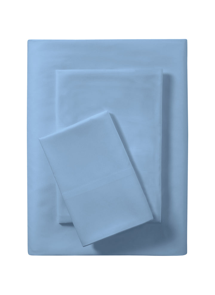 Basics Value Recycled Microfiber Bed Sheet Set, Twin, Blue, 3 Piece