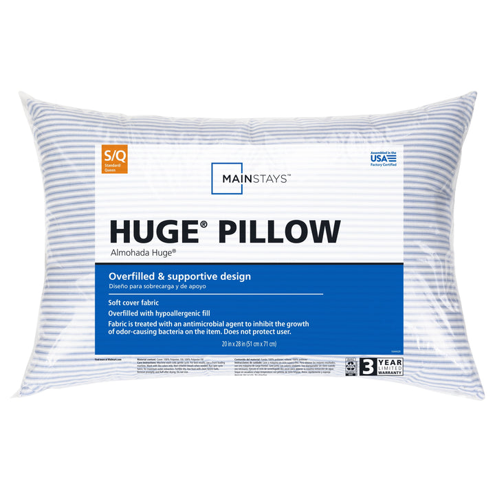 Huge Overfilled Bed Pillow, Standard/Queen