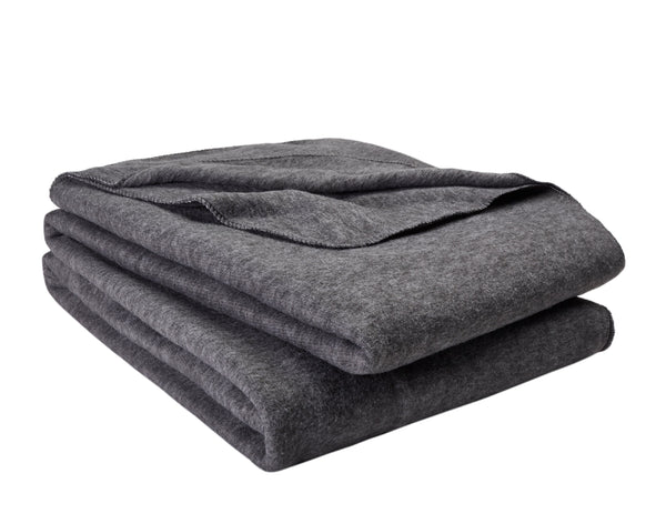 Super Soft Fleece Blanket, Gray, Twin (Adult)