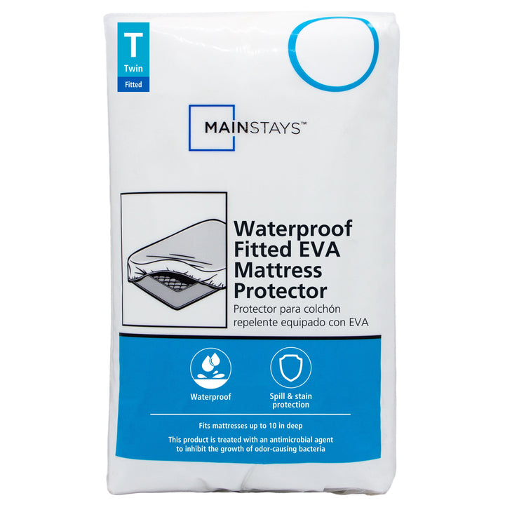 Waterproof EVA Fitted Mattress Protector, Twin