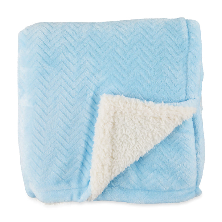 Parent'S Royal Plush Blanket for Baby Boys and Girls, Blue, 30" X 40"