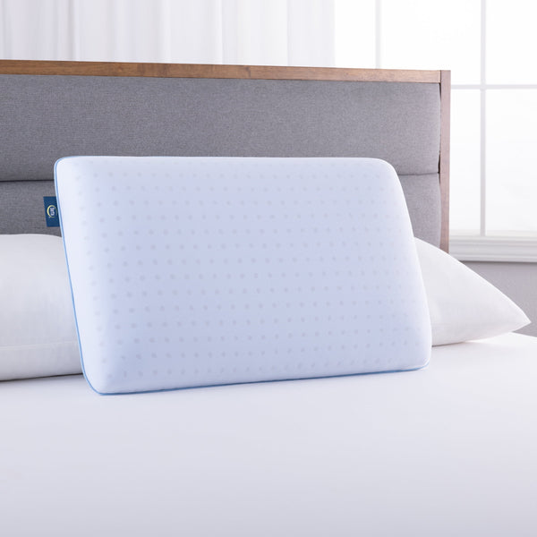 pedic Thermagel Memory Foam Pillow, Standard Queen (16” X 26” X 5”)