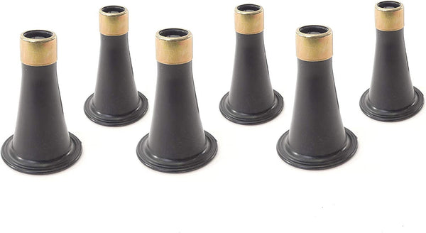 Reinforced Bed Risers, Replace Casters, Prevent Sliding, Fits over a Standard Bed Foot, Tool Free Installation, Set of 6