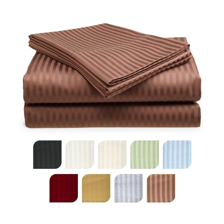 4-Piece Ultra Soft 1800 Series Bamboo Bed Sheet Set in 9 Colors