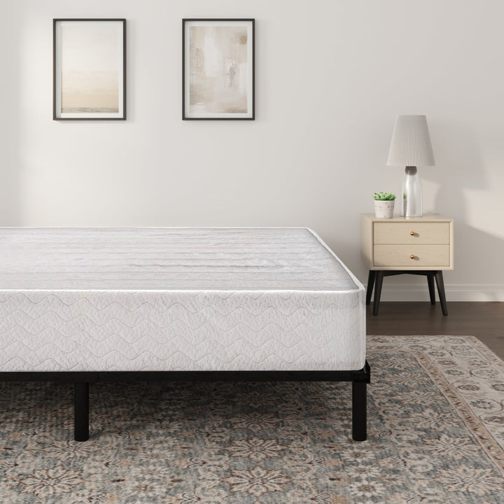 9" Twin Box Spring, Metal Mattress Foundation, Fabric Cover Included, Easy Assembly