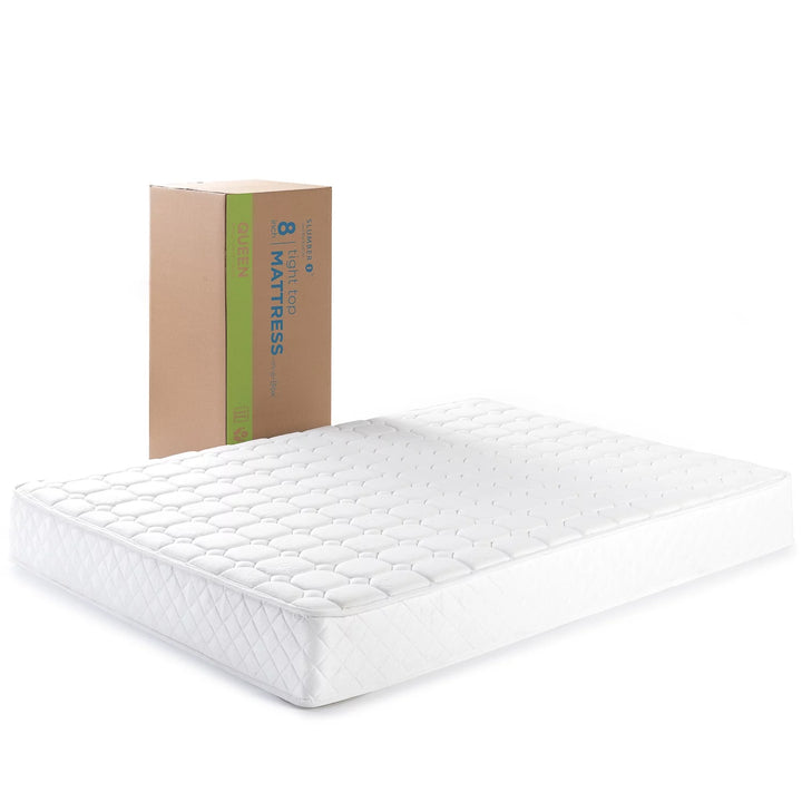 8" Quilted Hybrid Mattress of Comfort Foam and Pocket Spring, Twin