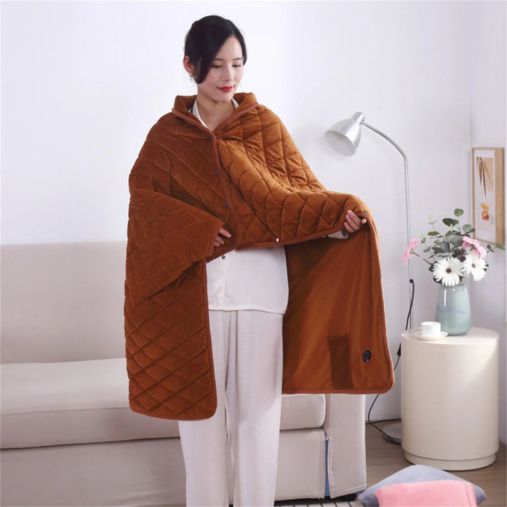 120*75Cm Electric Blanket Queen 47*30In Throw Heated Blanket Soft 5V Electric USB Blanket Machine Washable for Home Travel Office with 120Cm Extension Line Heating Blankets on Sale