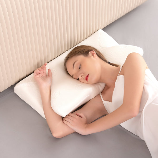 Cervical Memory Foam Pillow, for All Ages Side Back & Stomach Sleepers