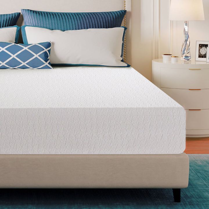 Ego Blue 8 Inch Twin Mattress in a Box, Cooling Gel Memory Foam Mattress, Medium