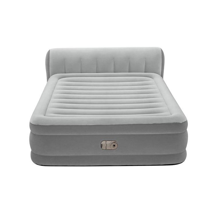 Headboard 18" Queen Air Mattress with Built-In Pump