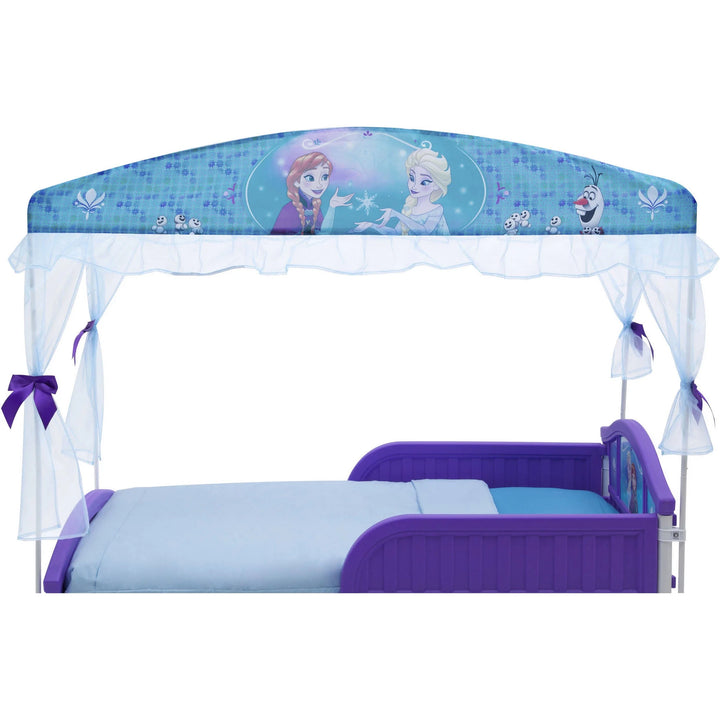 Frozen Plastic Toddler Canopy Bed, Purple