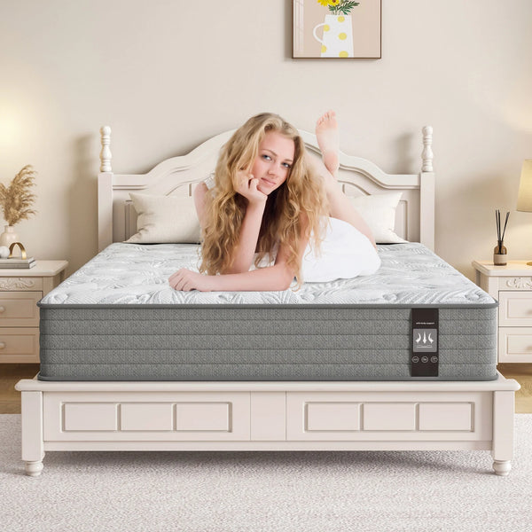 12" Queen Size Memory Foam Hybrid Innerspring Mattress in a Box, Pressure-Relieving & Comfortable, Non-Fiberglass & Hypoallergenic, Breathable & Cooling, Fits Any Sleep Position & Bed Frames