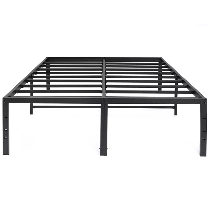 Full Size Bed Frame 18 Inch Heavy Duty Platform Metal Bed Frame Full with Attach Headboard Hole anti Slip Support Mattress Foundation