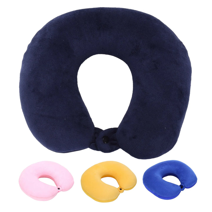 Travel Pillow Memory Foam - Head Neck Support Airplane Pillow for Traveling, Car, Home, Office, Travel Neck Flight Pillow