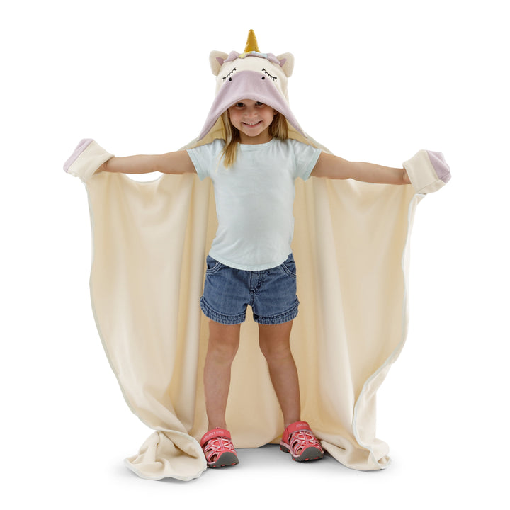 Sparkle the Unicorn Kid'S Wearable Fleece Blanket, Unisex (50 In. X 40 In.)