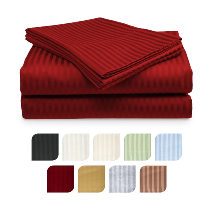 4-Piece Ultra Soft 1800 Series Bamboo Bed Sheet Set in 9 Colors