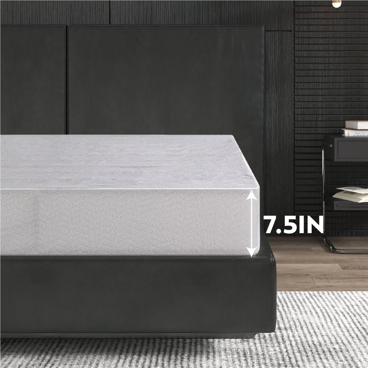 Ego 7.5 Inch Full Size Metal Box Spring, Easy Assembly Mattress Foundation