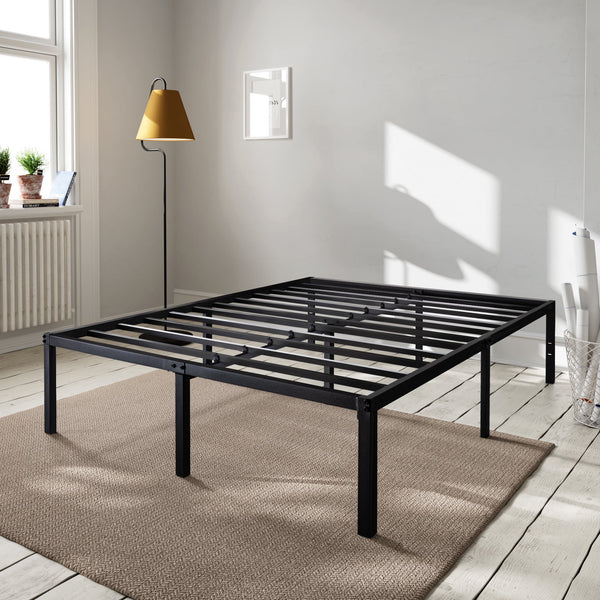 Heavy Duty Full Size Metal Platform Bed Frame with 16.5'' Large under Bed Storage Space