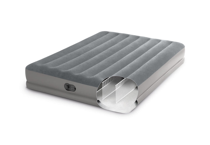 12" Dura-Beam Prestige Air Mattress Bed with Internal Fastfill USB Powered Pump - Queen