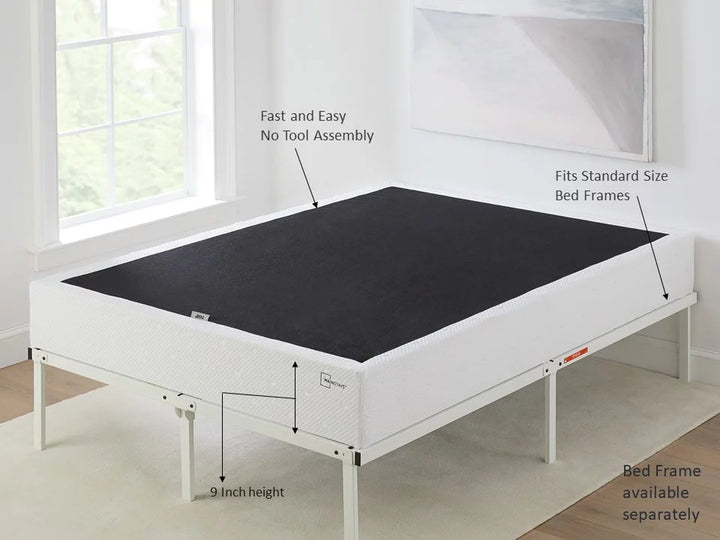 9" Queen High Profile Easy Assembly Smart Metal Box Spring