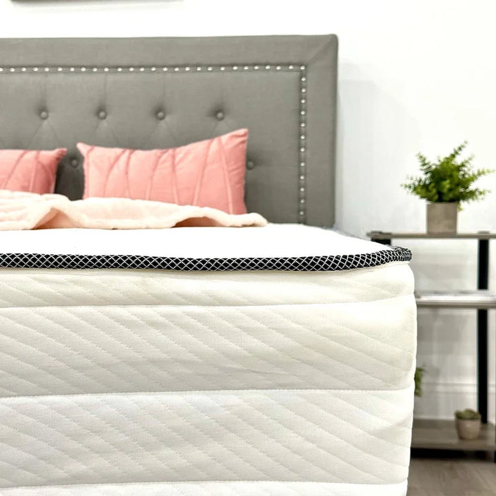 Full Size Mattress - 10 Inch Cool Memory Foam & Spring Hybrid Mattress with Breathable Cover - Comfort Tight Top - Rolled in a Box - Oliver & Smith