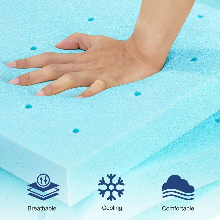 Twin Mattress,  8" Medium Cooling Gel Memory Foam Adult Mattress, Twin Size