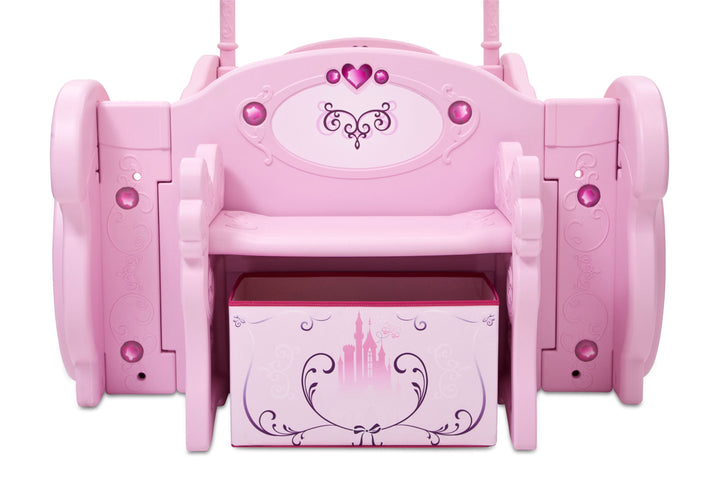 Princess Plastic Carriage Toddler-To-Twin Bed