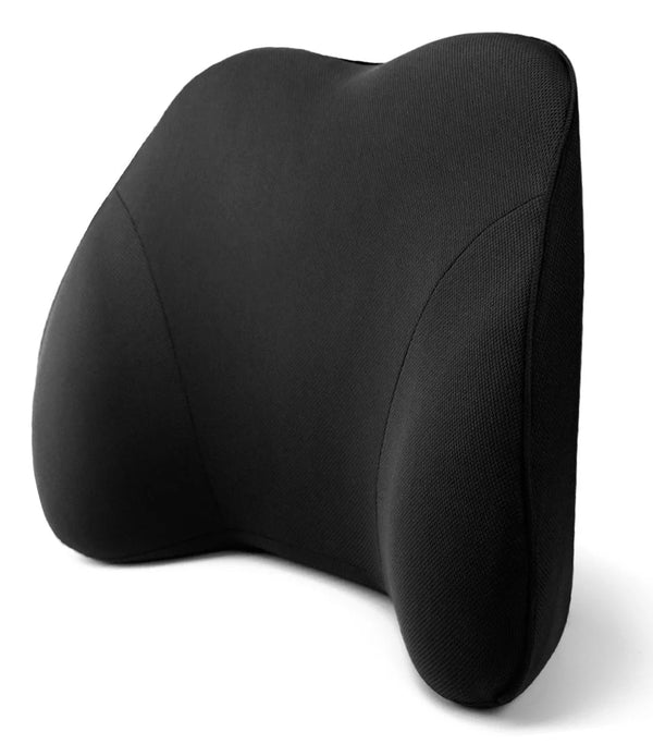 Back Support Orthopedic Lumbar Pillow, Black