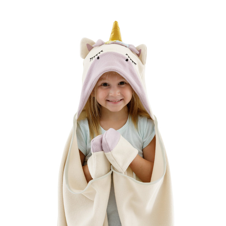 Sparkle the Unicorn Kid'S Wearable Fleece Blanket, Unisex (50 In. X 40 In.)