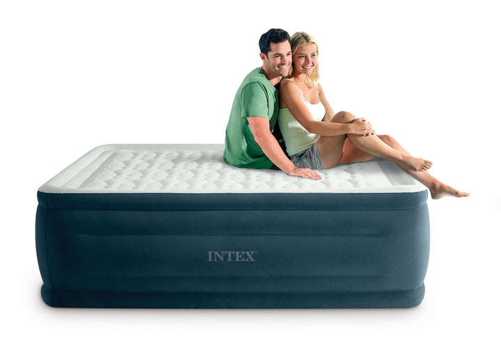 24" Dream Lux Pillow Top Dura-Beam Airbed Mattress with Internal Pump - Queen