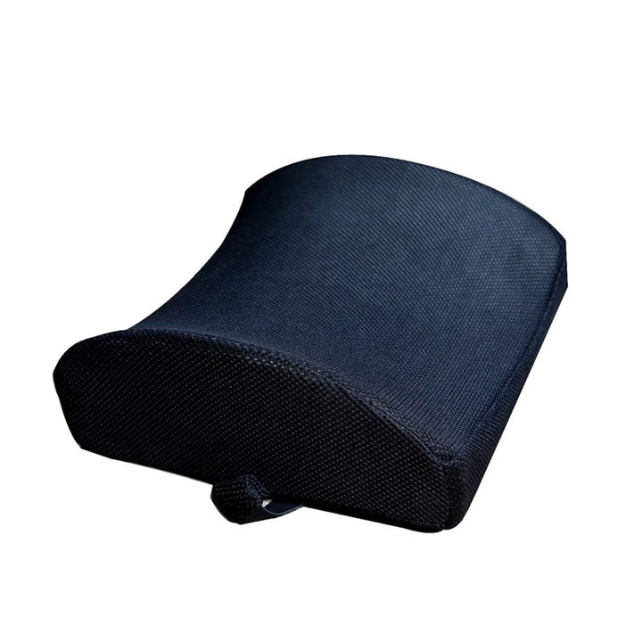 Ergonomic Lumbar Support Pillow - Elevates Lower Back Comfort - Pure Memory Foam - Use in Car or Office Chair - Fits Most Seats - Breathable Mesh - Washable Cover