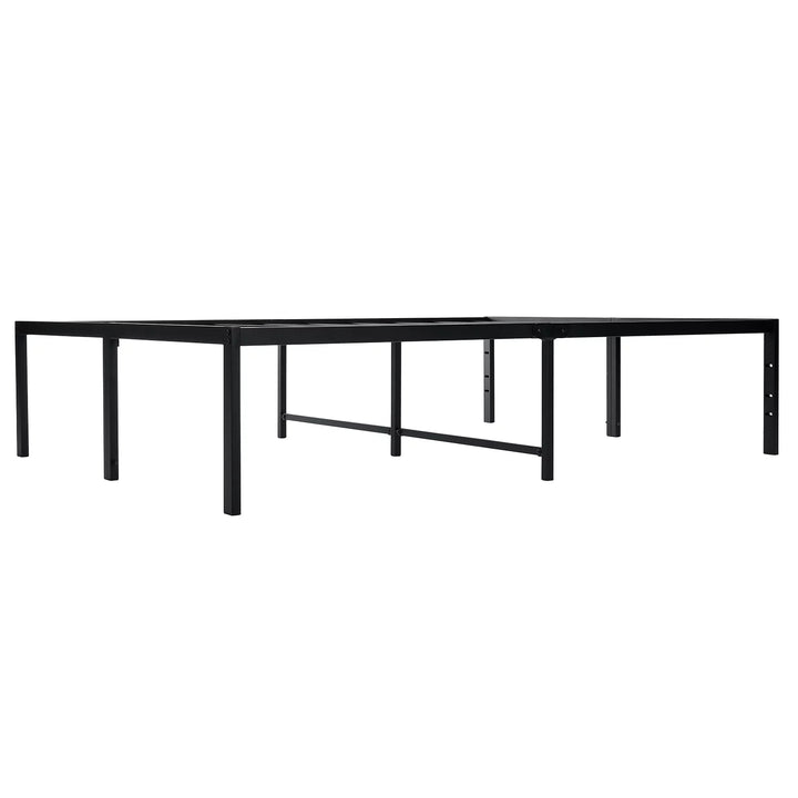 Full Size Bed Frame 18 Inch Heavy Duty Platform Metal Bed Frame Full with Attach Headboard Hole anti Slip Support Mattress Foundation