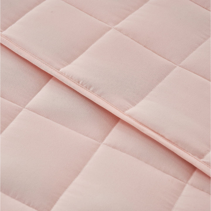 Weighted Blanket for Adult (15Lbs 60"X80" Queen Size Pink) ,Cooling Breathable Heavy Blanket