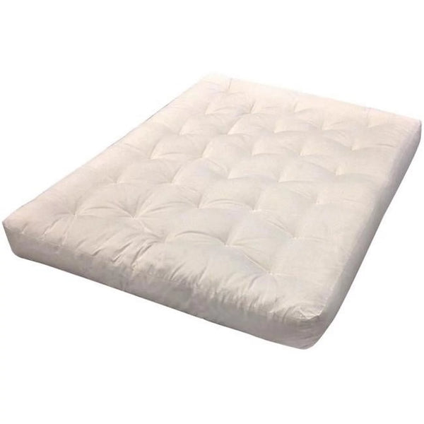 604 4 In. All Cotton Futon Mattress, Natural - Twin