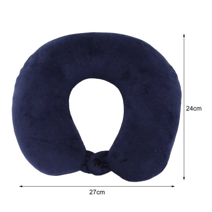 Travel Pillow Memory Foam - Head Neck Support Airplane Pillow for Traveling, Car, Home, Office, Travel Neck Flight Pillow