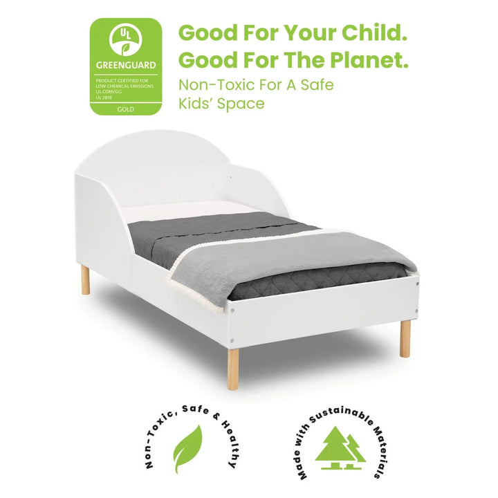 Reese Wood Toddler Bed - Greenguard Gold Certified, Bianca White