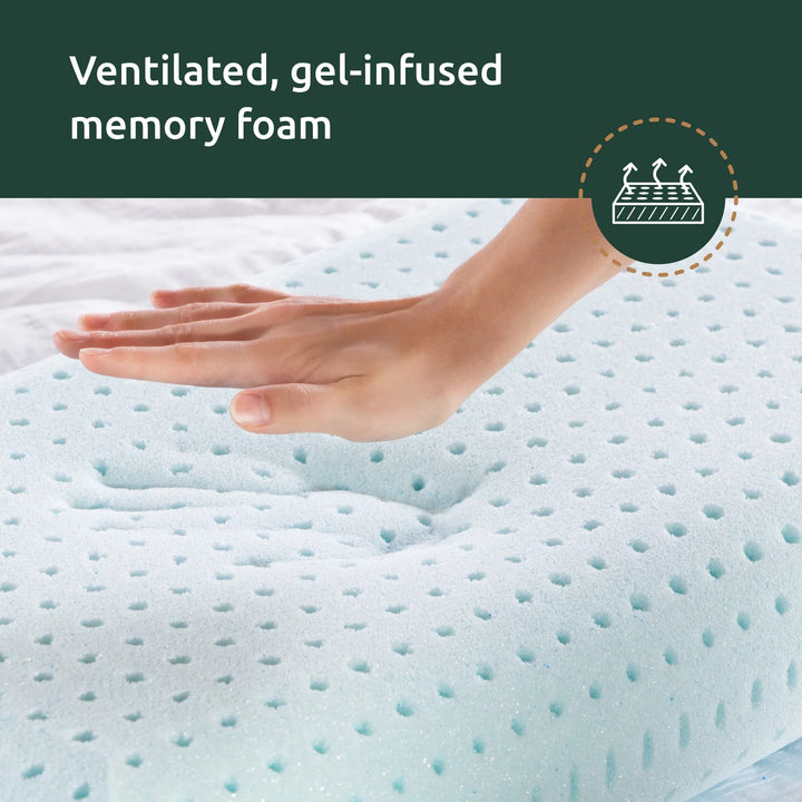 Gel Memory Foam Bed Pillow, Set of 2, Standard