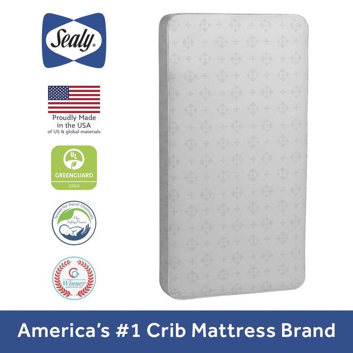 Baby Ultra Rest 2-Stage Antibacterial Baby Crib & Toddler Mattress, 204 Coil